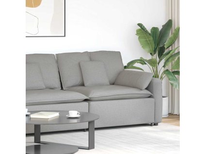 vidaXL Modulární pohovka koncový modul s područkami a polštáři 100 cm