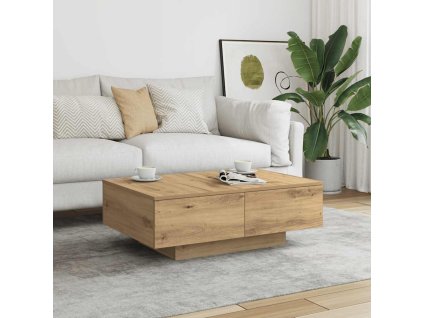 vidaXL Konferenční stolek dub artisan 90 x 60 x 31 cm kompozitní dřevo