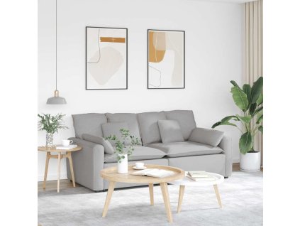 vidaXL Modulární pohovka s polštáři obláčkově šedá