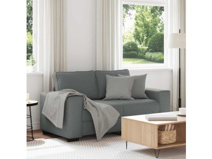 vidaXL Pohovka pro 2 osoby tmavě šedá 160x77x82 cm látka