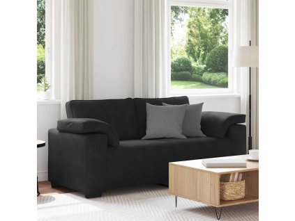 vidaXL Loveseat Sofa Černý 180x77x82 cm samet
