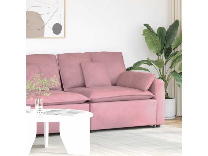 vidaXL Modulární pohovka koncový modul s područkami a polštáři 100 cm