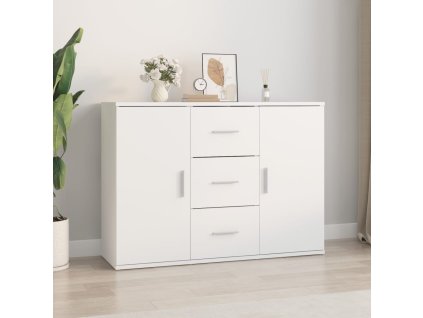 vidaXL Příborník bílý 91 x 29,5 x 65 cm kompozitní dřevo