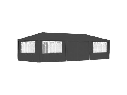 vidaXL Profesionální party stan s bočnicemi 4x9 m antracitový 90 g/m²