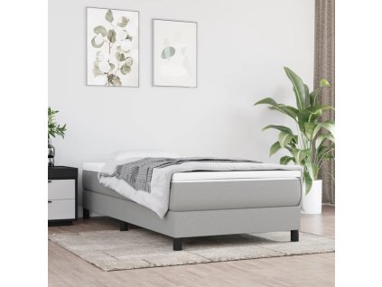 vidaXL Taštičková matrace světle šedá 120x190x20 cm textil