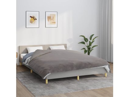 vidaXL Zátěžová deka s povlečením šedá 200 x 200 cm 13 kg textil