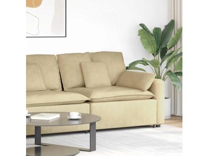 vidaXL Modulární pohovka koncový modul s područkami a polštáři šedozelená 100 cm