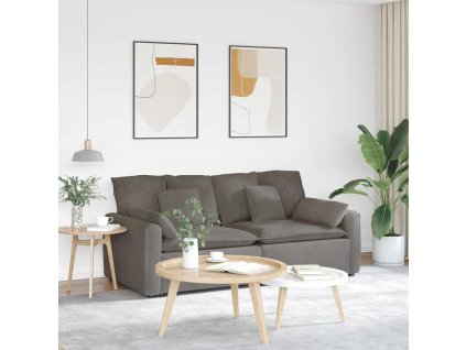 vidaXL Modulární pohovka s polštáři světle šedá