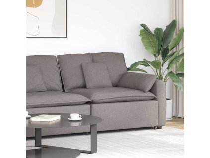 vidaXL Modulární pohovka koncový modul s područkami a polštáři 100 cm