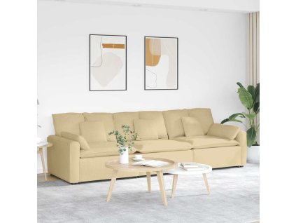 vidaXL Modulární pohovka s polštáři šedozelená