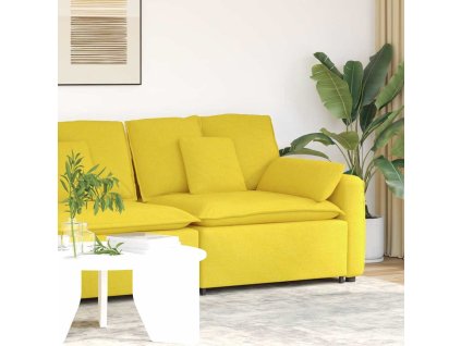 vidaXL Modulární pohovka koncový modul s područkami a polštáři 100 cm