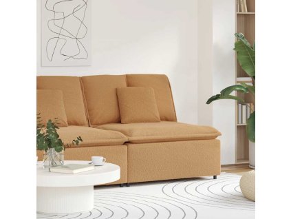 vidaXL Modulární středový modul pohovky s polštáři béžová 100 cm