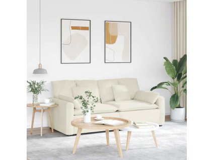 vidaXL Modulární pohovka s polštáři krémová