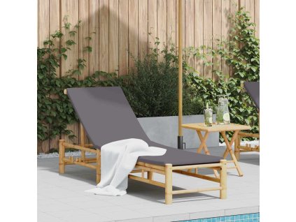 vidaXL Lehátko s polštáři 55x199x30 cm Bamboo