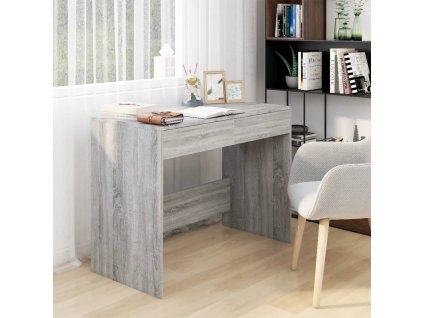 vidaXL Psací stůl šedý sonoma 101 x 50 x 76,5 cm kompozitní dřevo