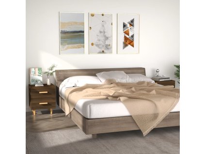 vidaXL Noční stolky 2 ks hnědý dub 40 x 35 x 47,5 cm