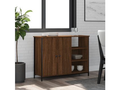 vidaXL Příborník hnědý dub 100 x 33 x 75 cm kompozitní dřevo