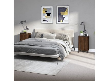 vidaXL Noční stolky 2 ks hnědý dub 40 x 35 x 70 cm kompozitní dřevo