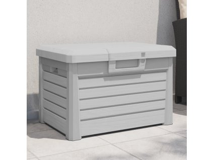vidaXL Zahradní box na podušky šedý 73 x 50,5 x 46,5 cm polypropylen