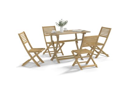 vidaXL 5dílný zahradní jídelní set masivní akáciové dřevo