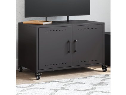 vidaXL TV skříňka černá 68 x 39 x 43,5 cm ocel
