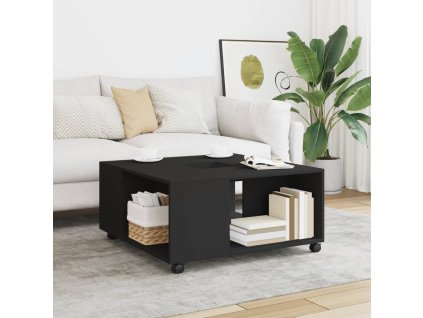 vidaXL Konferenční stolek černý 80 x 80 x 40 cm kompozitní dřevo