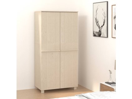 vidaXL Šatní skříň HAMAR medově hnědá 89x50x180 cm masivní borovice