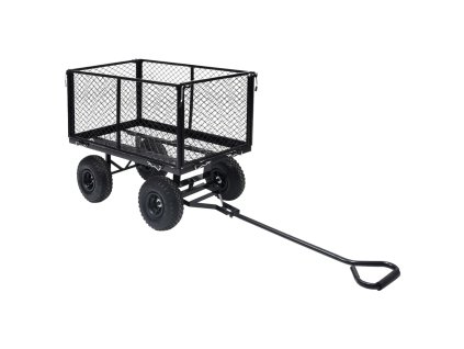 vidaXL Zahradní ruční vozík černý 350 kg