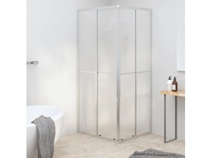 vidaXL Sprchový kout mléčné ESG 90 x 70 x 180 cm