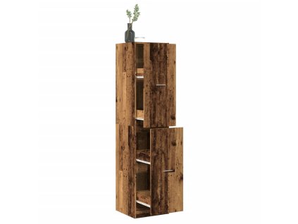 vidaXL Skříňka na léky old wood 40 x 41 x 174,5 cm kompozitní dřevo