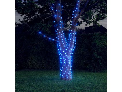 vidaXL Solární světelné řetězy 5 ks 5 x 200 LED modré dovnitř i ven