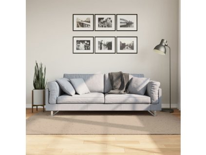 vidaXL Koberec HUARTE krátký vlas měkký a pratelný pískový 140x200 cm
