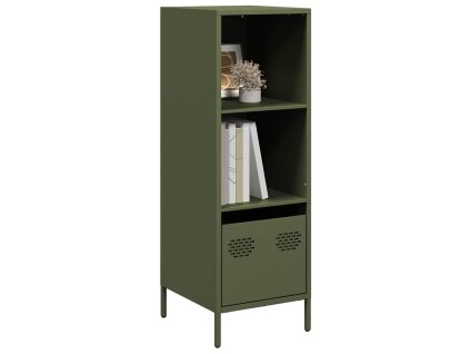 vidaXL Skříň olivově zelená 35 x 39 x 103,5 cm ocel