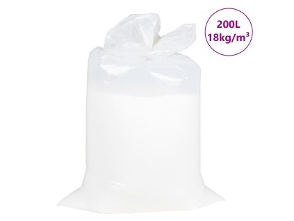 vidaXL Náplň do sedacího vaku EPS 200 l bílá 18 kg/m³