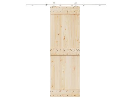vidaXL Sada příslušenství pro posuvné dveře 183 cm nerez ocel stříbrná