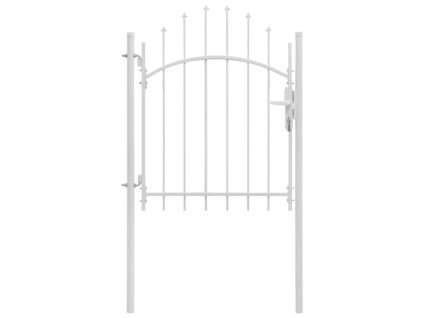 vidaXL Zahradní branka ocel 1 x 1,75 m bílá