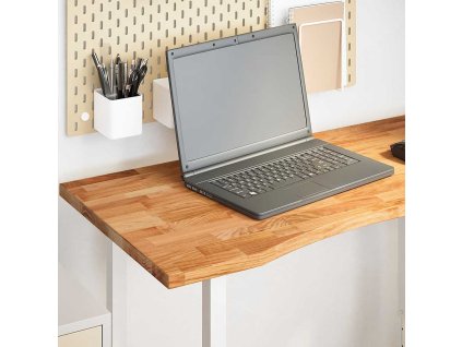 vidaXL Stolní deska světle hnědá 100x50x2,5 cm dub obdélníkový