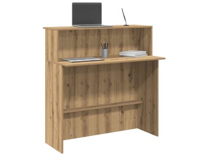 vidaXL Recepční stůl dub artisan 100x50x103,5 cm kompozitní dřevo