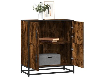 vidaXL Příborník kouřový dub 68x35x76 cm kompozitní dřevo