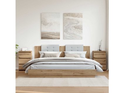 vidaXL Noční stolky 2 ks dub artisan 40x35x62,5 cm kompozitní dřevo