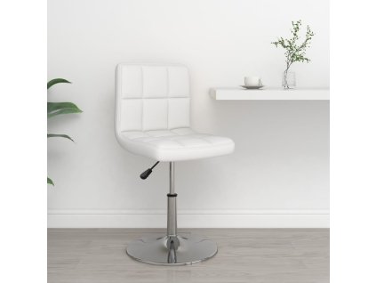 vidaXL Barová stolička bílá umělá kůže