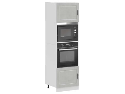 vidaXL Skříňky na troubu 2 ks "Porto" betonově šedá kompozitní dřevo