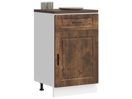 vidaXL Kuchyňská spodní skříňka "Porto" kouřový dub kompozitní dřevo