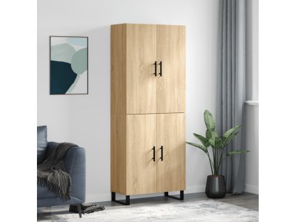vidaXL Skříň highboard dub sonoma 69,5 x 34 x 180 cm kompozitní dřevo