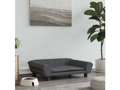 vidaXL Pelíšek pro psy tmavě šedý 70 x 48 x 22 cm samet