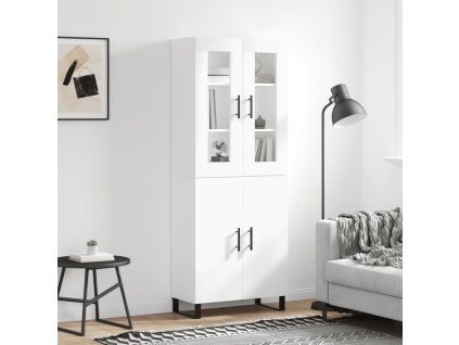 vidaXL Skříň highboard bílá 69,5 x 34 x 180 cm kompozitní dřevo