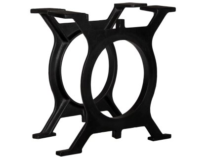 vidaXL Nohy ke konferenčnímu stolku ve tvaru písmene O 2 ks litinové