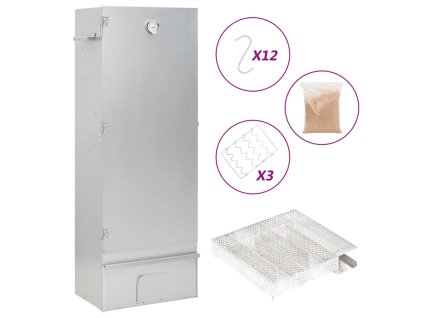 vidaXL Grilovací trouba / udírna s generátorem kouře pozinkovaná ocel