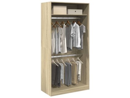 vidaXL Šatní skříň dub sonoma 100 x 50 x 200 cm dřevotříska