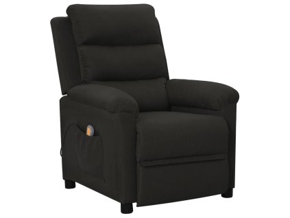vidaXL Masážní křeslo černé textil